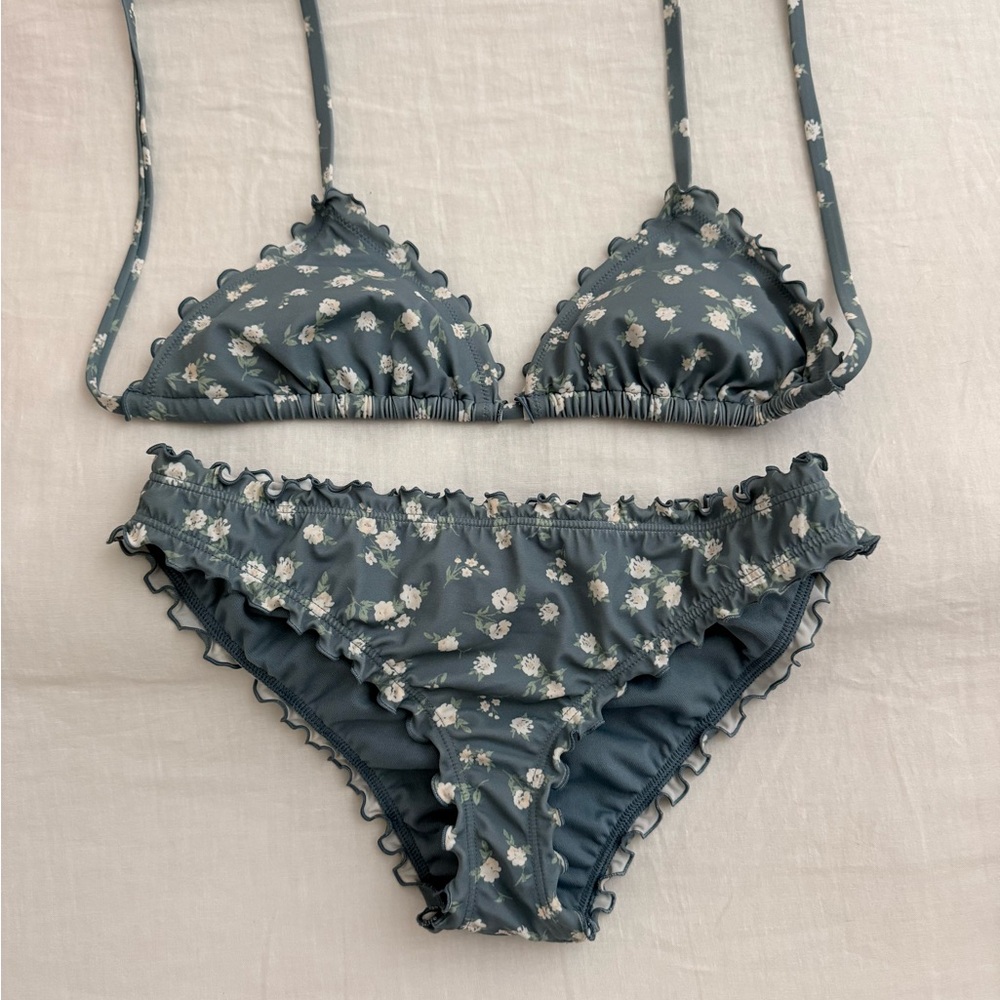 Target Blue Floral Bikini Set